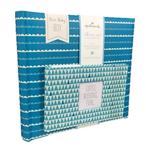 Hallmark BBY7050 Our Baby Boy Photo Album Set