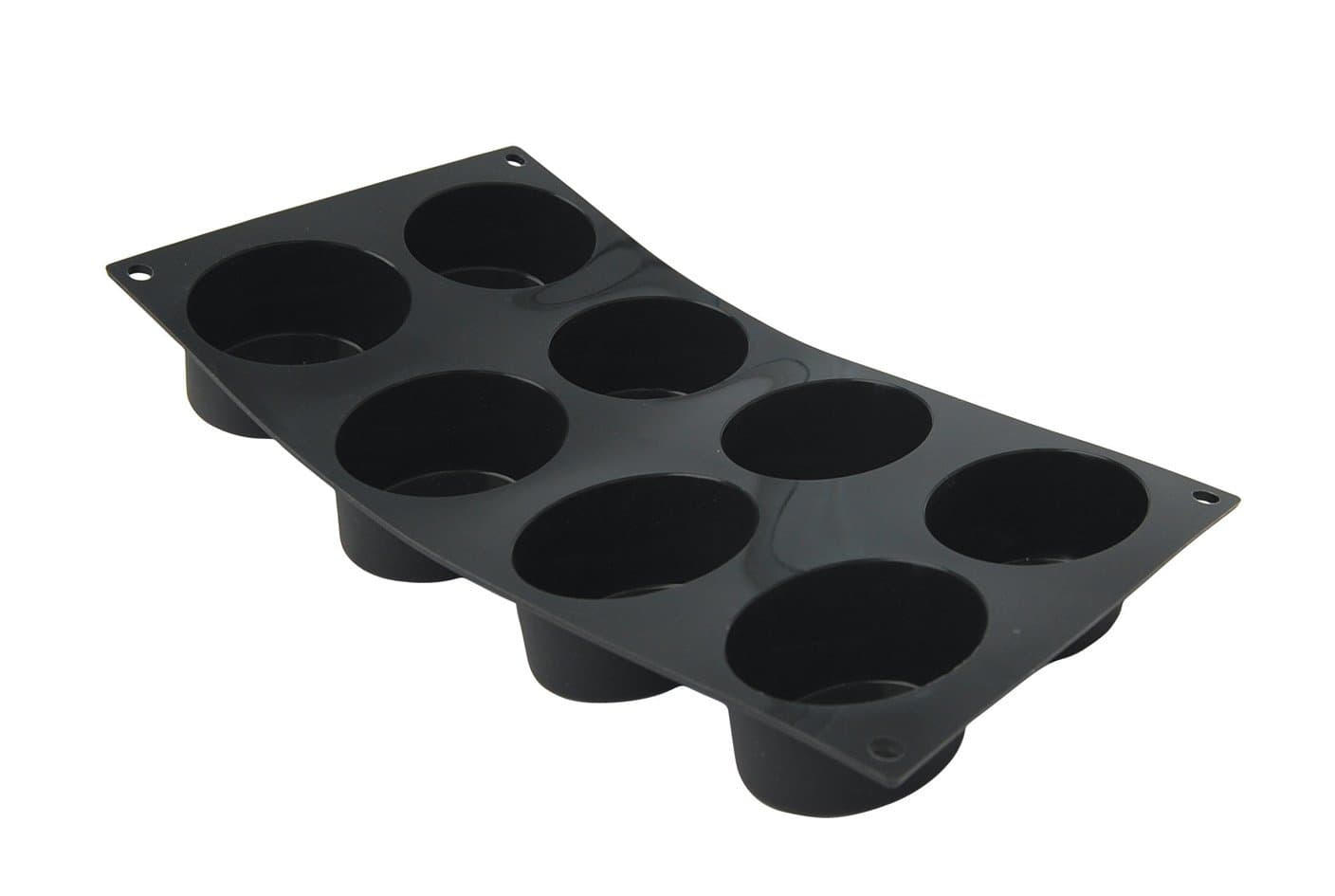 De Buyer 1971.01 Moul ' Flex Silicone Tray for 8 Oval Cakes