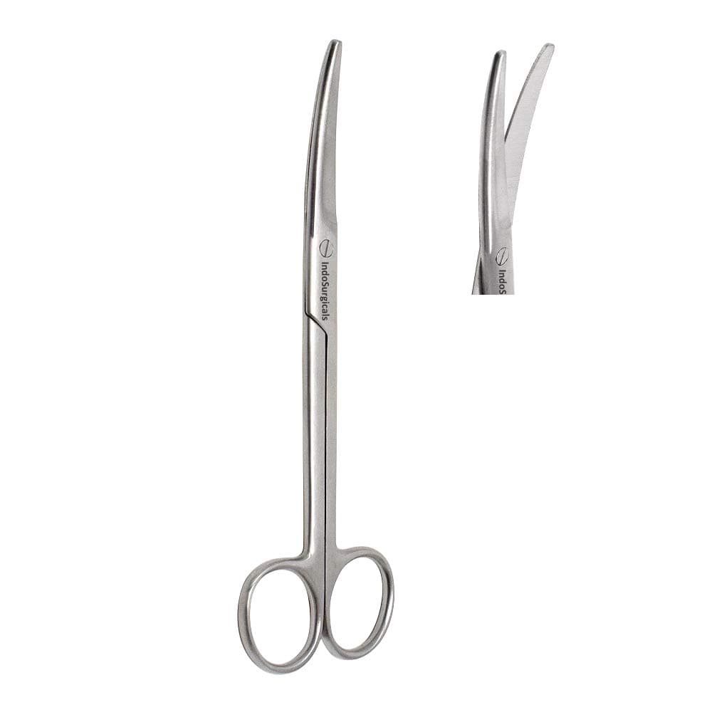 IS IndoSurgicals Mayo Scissors Blunt/Blunt (Curved, 6.5")