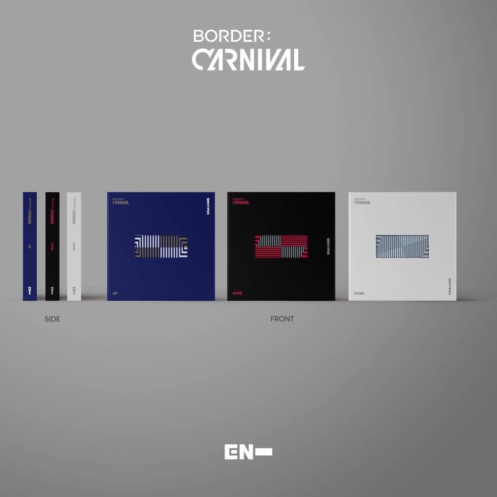 ZEYUMEE BIGHIT Ent. ENHYPEN Border : Carnival (2nd Mini Album) Album+Extra Photocards Set (Random ver.) (L200002158)