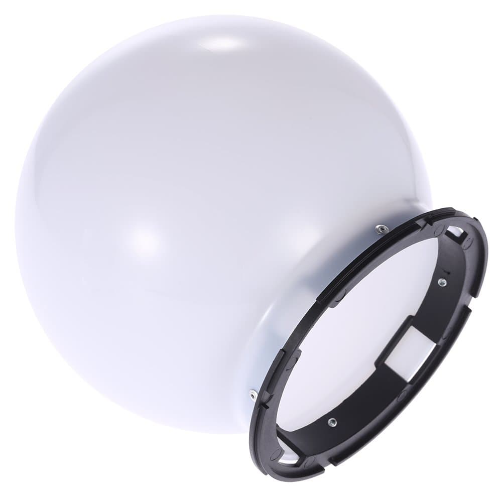 Andoer SGA-DB150 Universal Flash Bounce Diffuser Soft Ball Dome & Flash Adapter Mount for Nikon Canon Yongnuo Godox Sigma Andoer Neewer Vivitar Speedlight