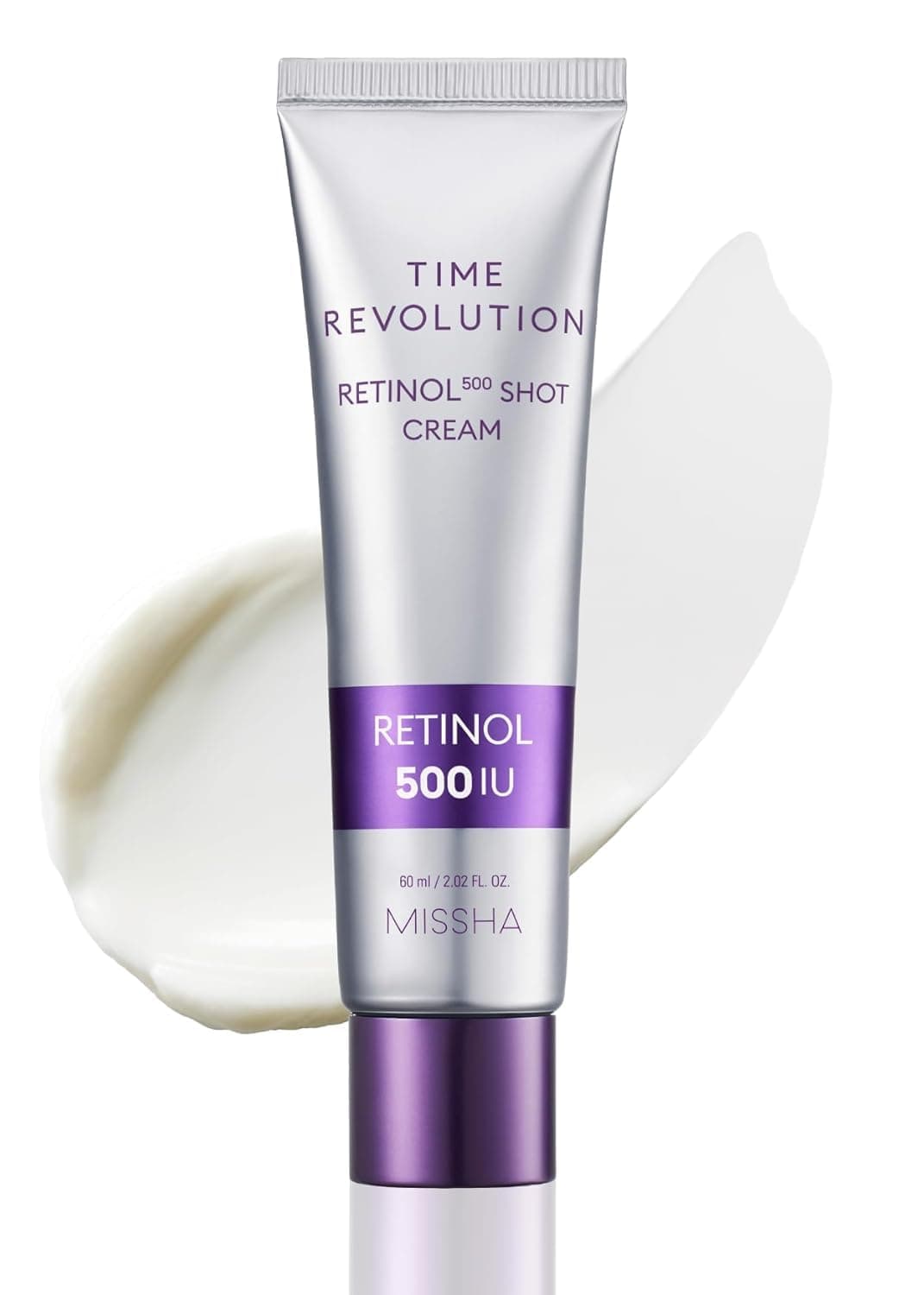 Time Revolution Night Repair Retinol 500 Shot Cream | Advanced Korean Retinol Cream For Face, Skin Barrier Strengthening | Improved Elasticity & Radiance | Overnight Miniaturization | 60 Ml