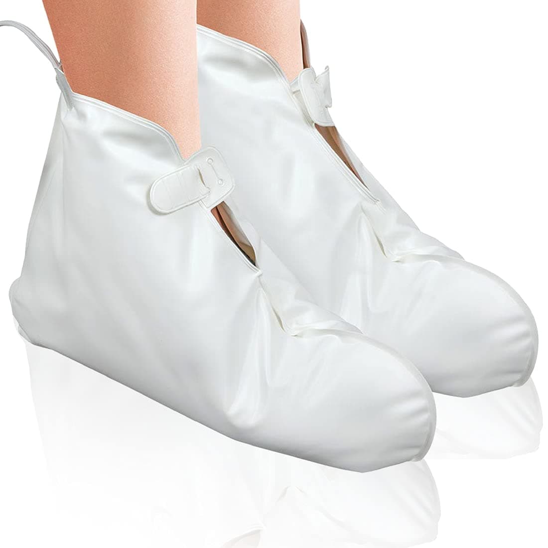 ForPro Professional Collection Premium Heated Booties, Electric Thermal Moisturizing Foot Warmers for Spa Treatments, Dual Temperature Settings, 1-Pair