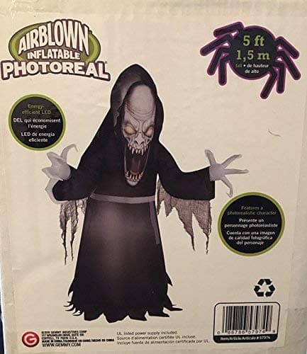 Halloween Inflatable Vicious Vampire Ghoul Photorealistic Airblown By Gemmy