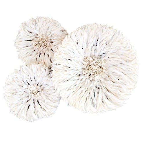 Authentic African Juju Hats, Set of 3 - White