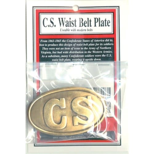 American Civil War CSA Waist Belt Buckle CS
