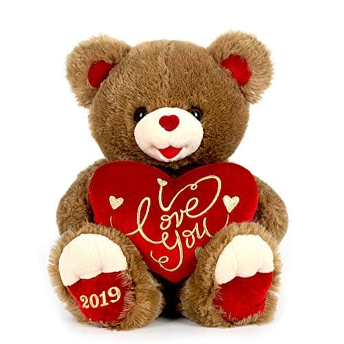 Way to Celebrate 20" 2019 Brown Valentine's Sweetheart I Love You Plush Teddy