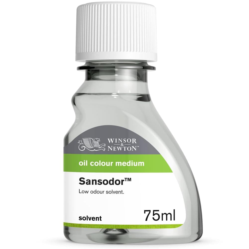Winsor & Newton Sansodor Low Odor Solvent, 75ml (2.5oz) Bottle
