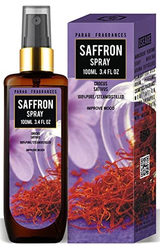 Parag Fragrances Essential Oil Room Spray Perfume For 24 Hours Freshness & Fragrance at Home/Spreading Positive Energy, Best For Relaxation, Air Freshener / 100ml (Saffron)