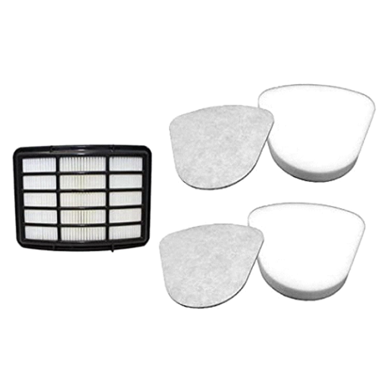 Filter Replacement for Shark Navigator Lift Away Deluxe Professional Vacuum ZU503AMZ NV350 NV351 NV352 NV355 NV357 NV360 NV370 UV440 UV540, Parts XFF350 & XHF350, 1 HEPA + 2 Pre-Felt Filters