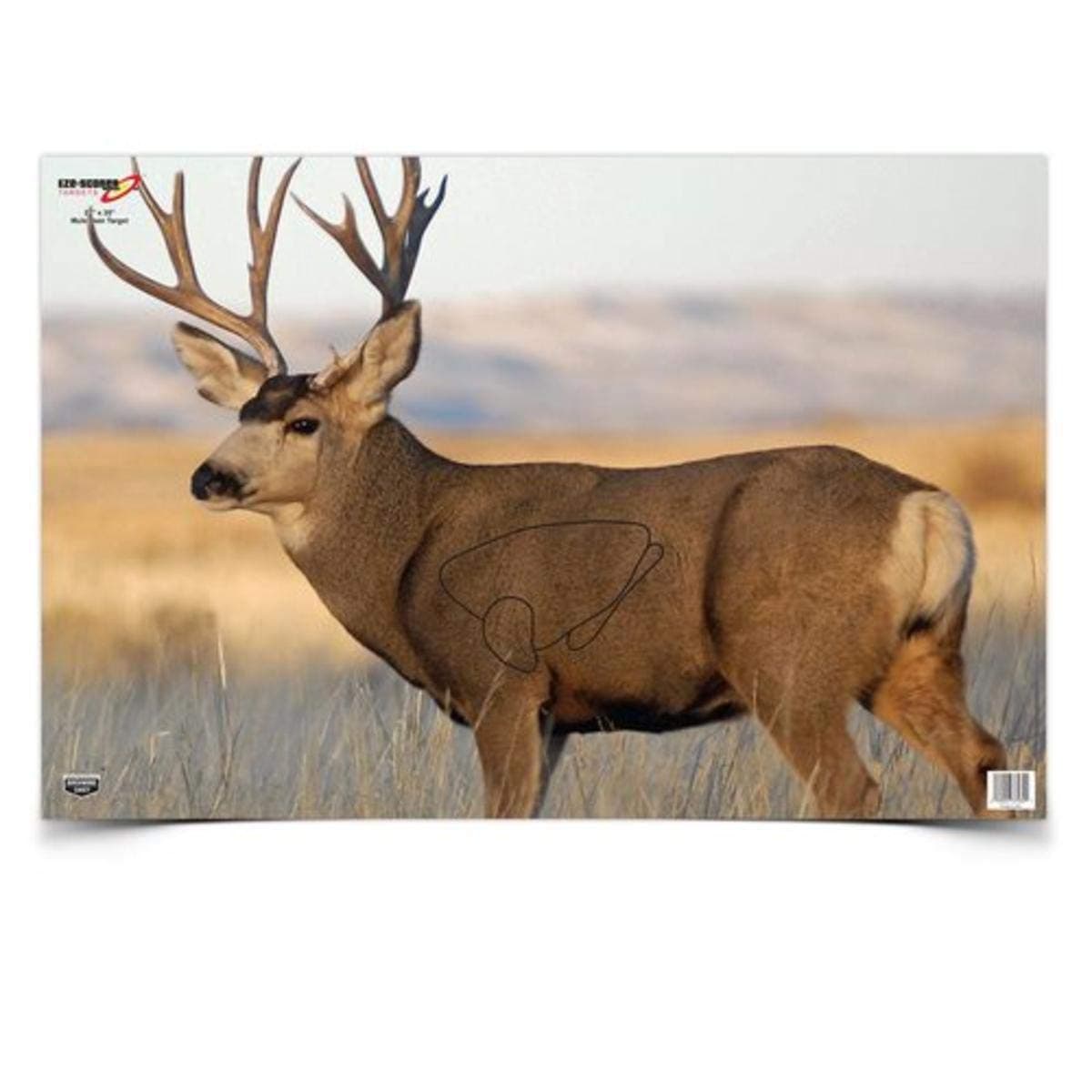 BIRCHWOOD CASEY 23" x 35" Eze-Scorer Highly Visible Non-Reactive Animal Shooting Paper Target (Folded), 2 Pack