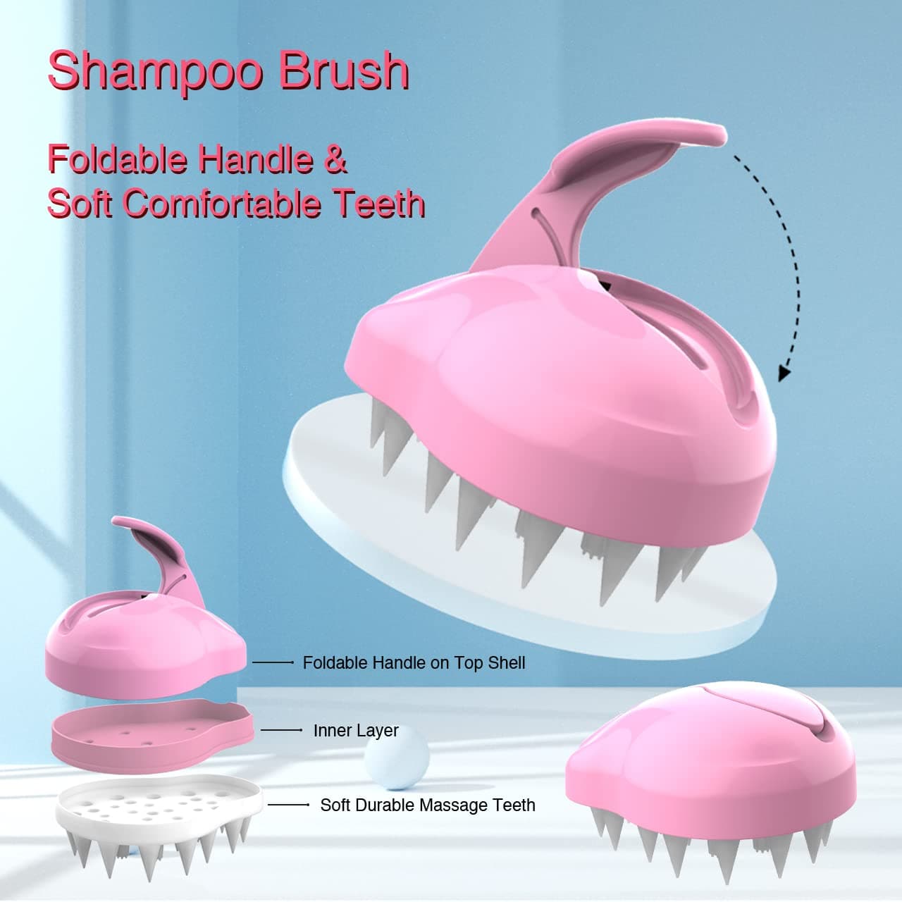 Slip-On Hair Diffuser Hair Dryer Attachment to Fit Nozzles from 1¾ to 2¼ inches for Curly and Natural Wavy Hair (White)