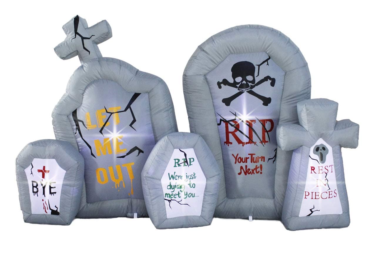 inslife 11 Ft Inflatable Halloween 4 Heads Ghost Inflatables Flame Lights Ghost Decoration for Home Yard Lawn Garden Party Indoor Outdoor…