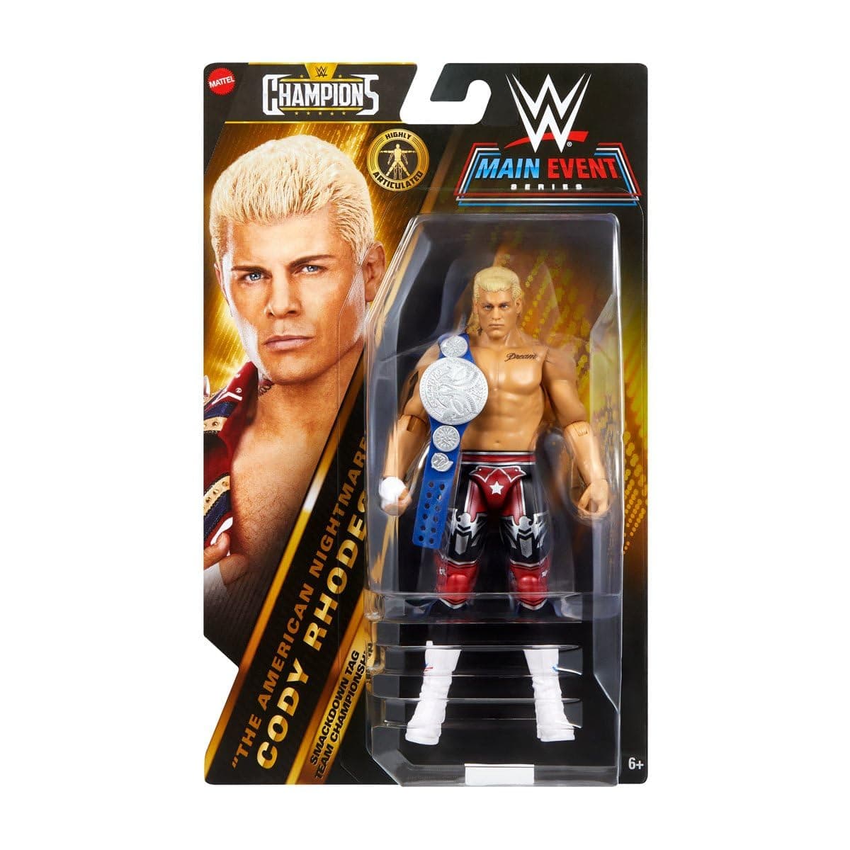 WWE Champions 2025 Wave 4 Cody Rhodes Main Event Action Figure