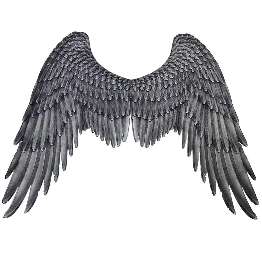 Himine Non-Woven Fabric Festive Party Angel Wings Suitable for Men and Women Decorative Wings (Black)