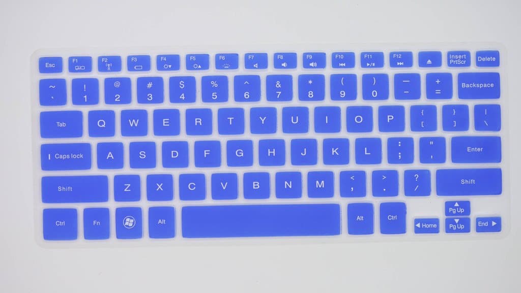 HYAIT 1Pcs Colorful Silicone Keyboard Protector Skin Cover for Dell NewXPS 14Z/15Z/14zr Inspiron 14Z(Ultrabook),14ZR,Vostro V3360,New Inspiron 13Z(5323) SEMI-BLUE