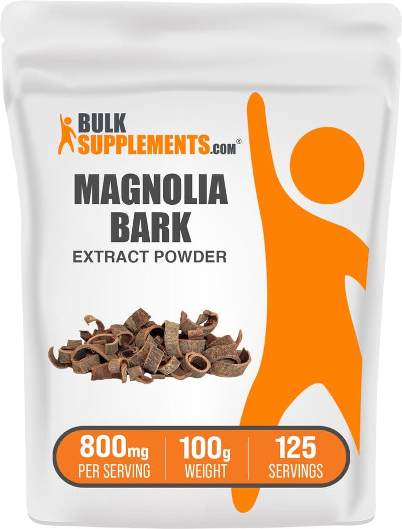 com Magnolia Bark Extract Powder - Magnolia Officinalis, Magnolia Bark Supplement, Magnolia Extract - Gluten Free, 800mg per Serving, 100g (3.5 oz) (Pack of 1)