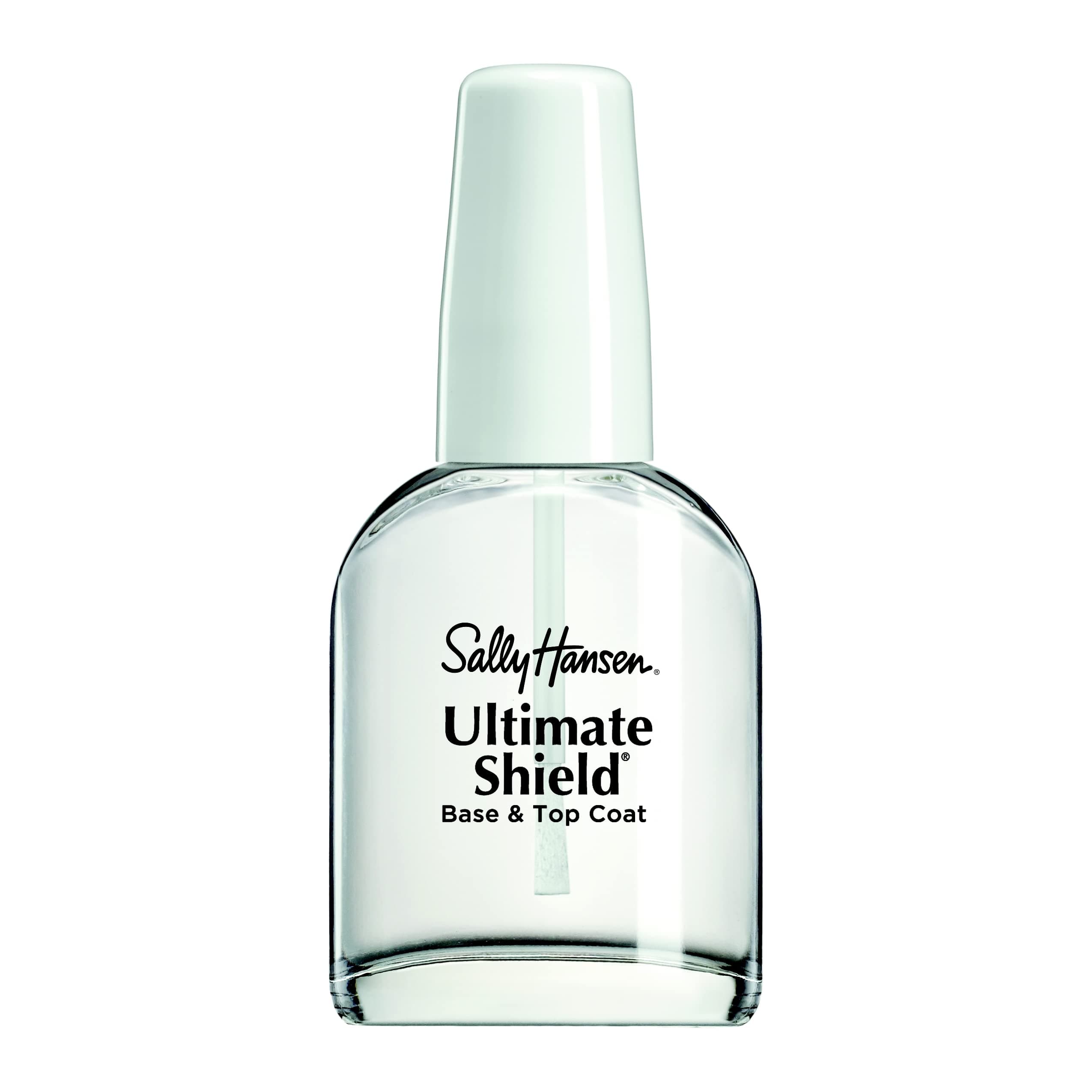 Sally Hansen Nail Treatment Ultimate Shield® Base & Top Coat | Strengthens & Protects Nails | Long-Lasting Clear Finish | Nail Strengthener & Protectant