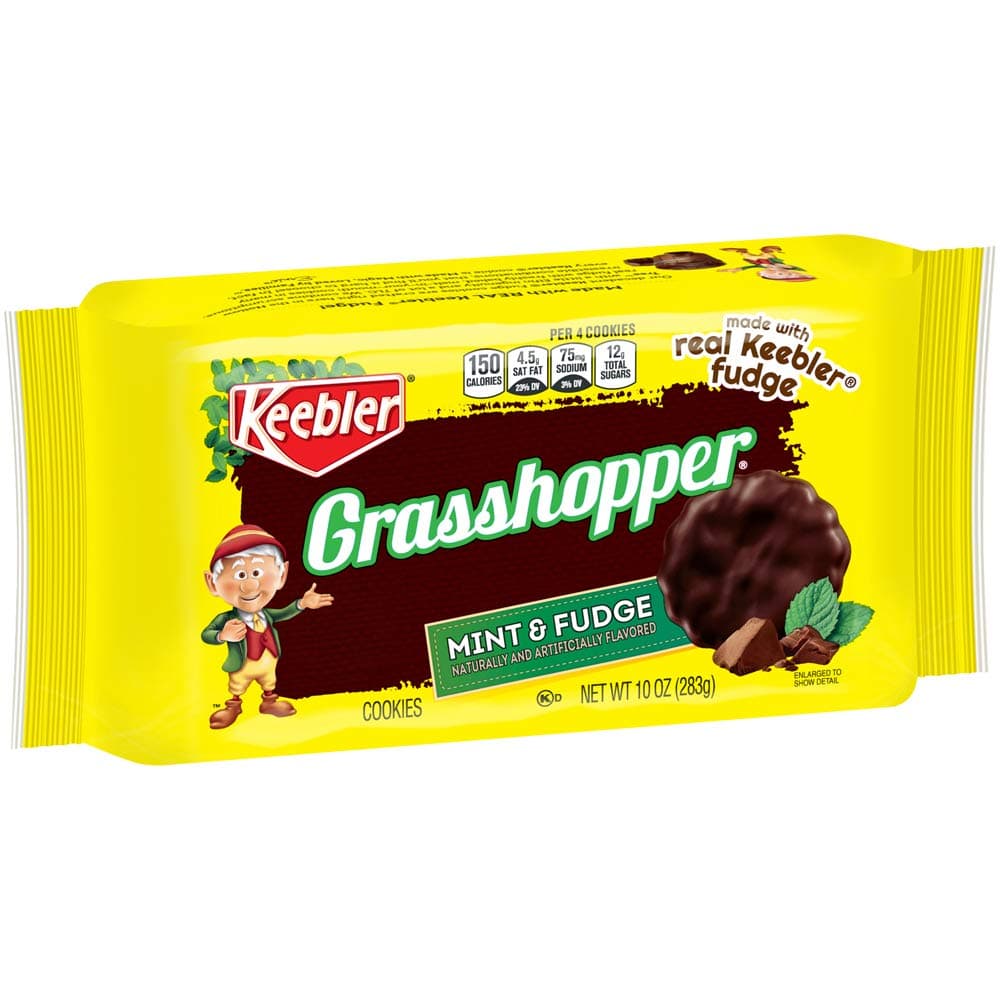 Keebler Grasshopper Cookies, Mint and Fudge, 10 oz Tray