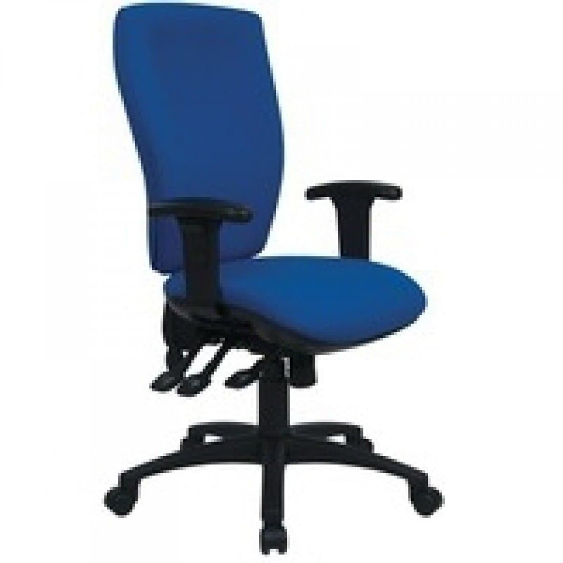 Cappela KF03616 Deluxe Square High Back Posture Chair, Fabric, Blue, 51 x 53 x 600 cm