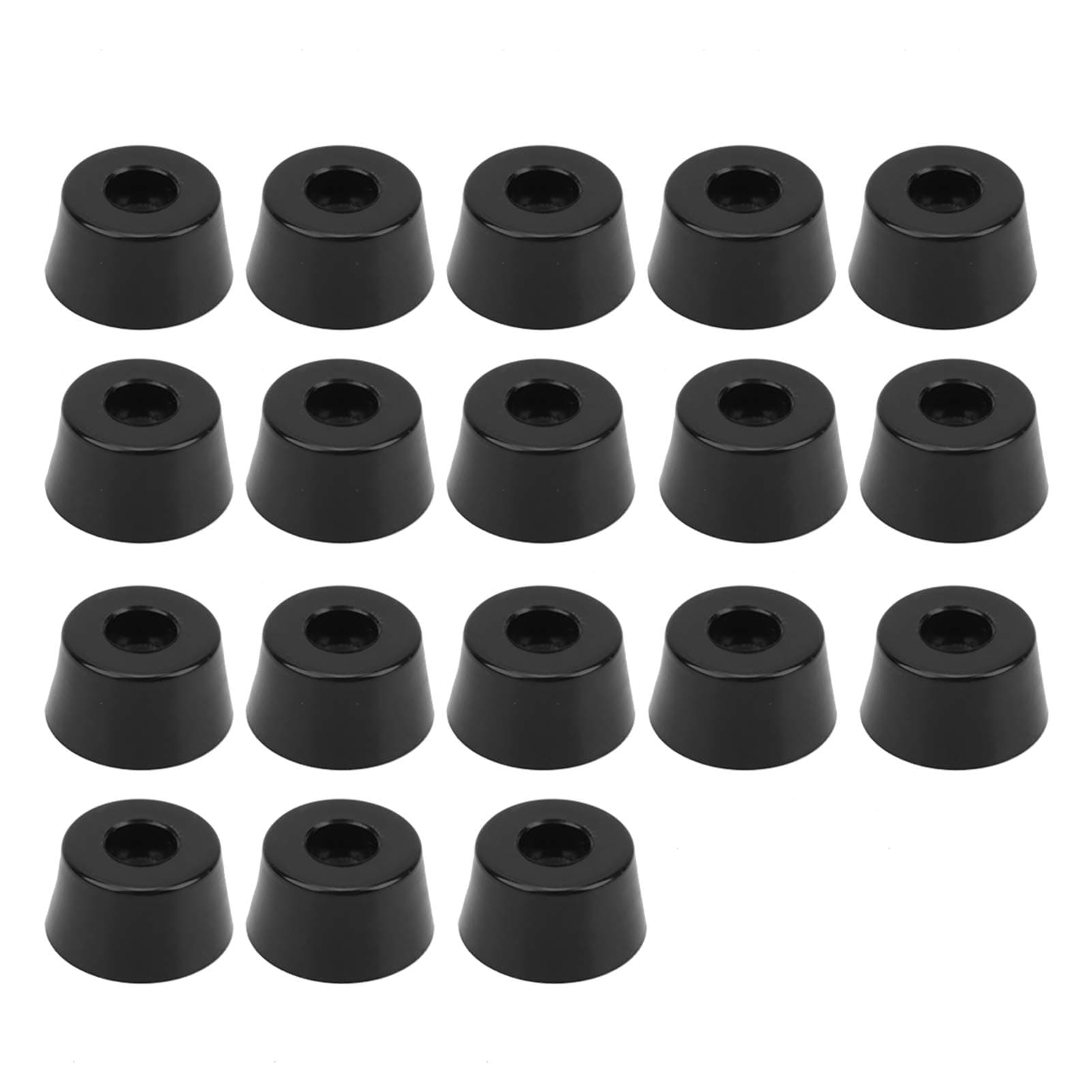 Walfront Rubber Non Slip Round Furniture Feet Pads - 18 Pieces