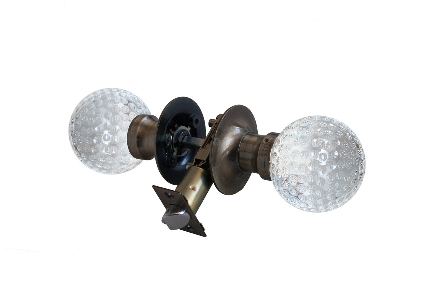 Krystal Touch of New York 3613APA Golf Passive Doorknob, 2.5-Inch, Antique Brass