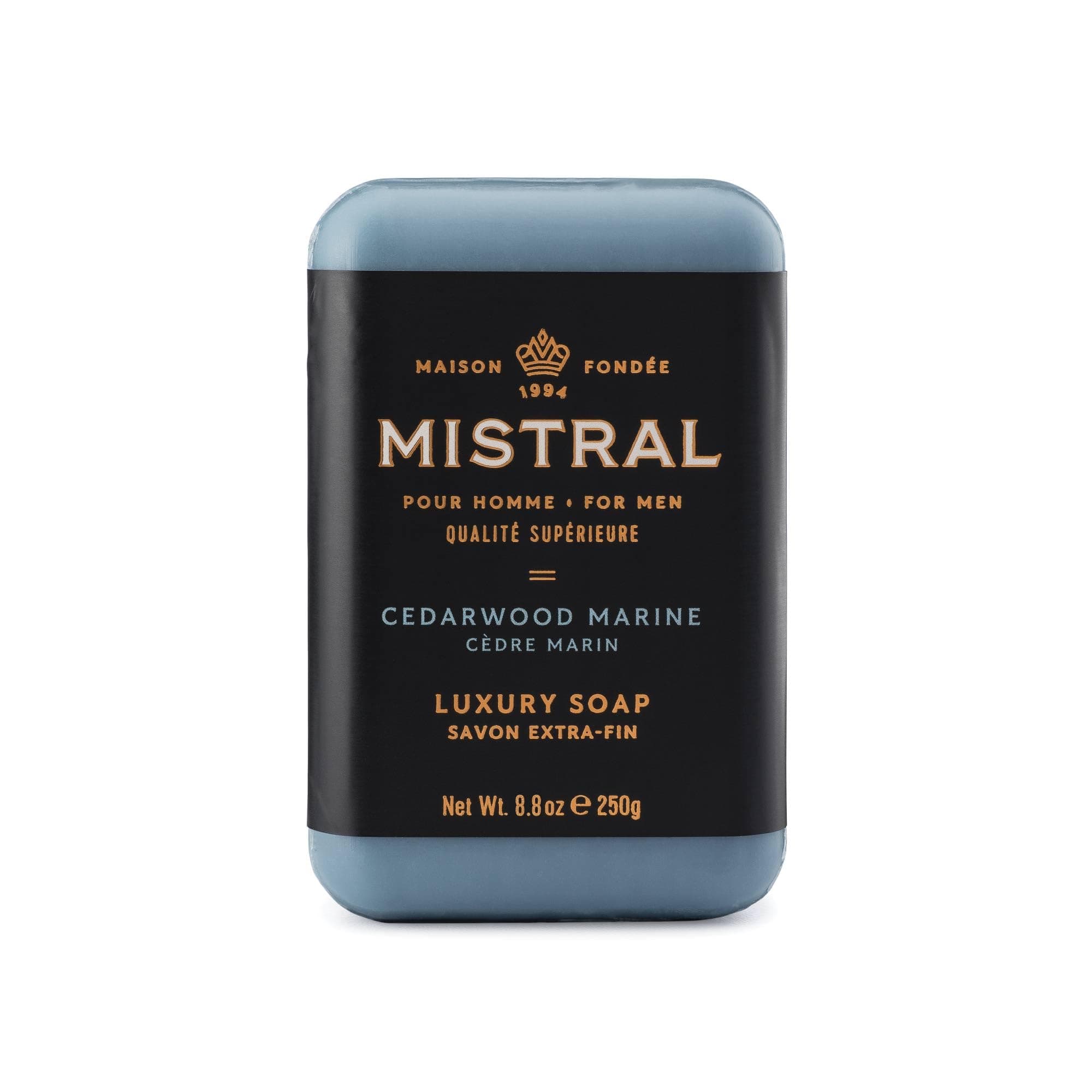Mistral Bar Soap Organic, Cedarwood Marine, Large
