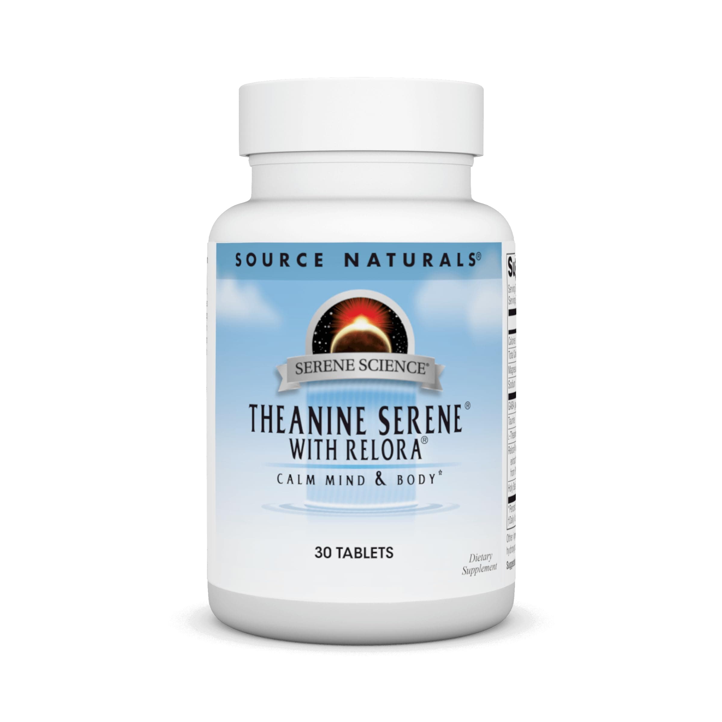 Source Naturals Serene Science Theanine Serene with Relora, Magnesium and GABA - 30 Tablets