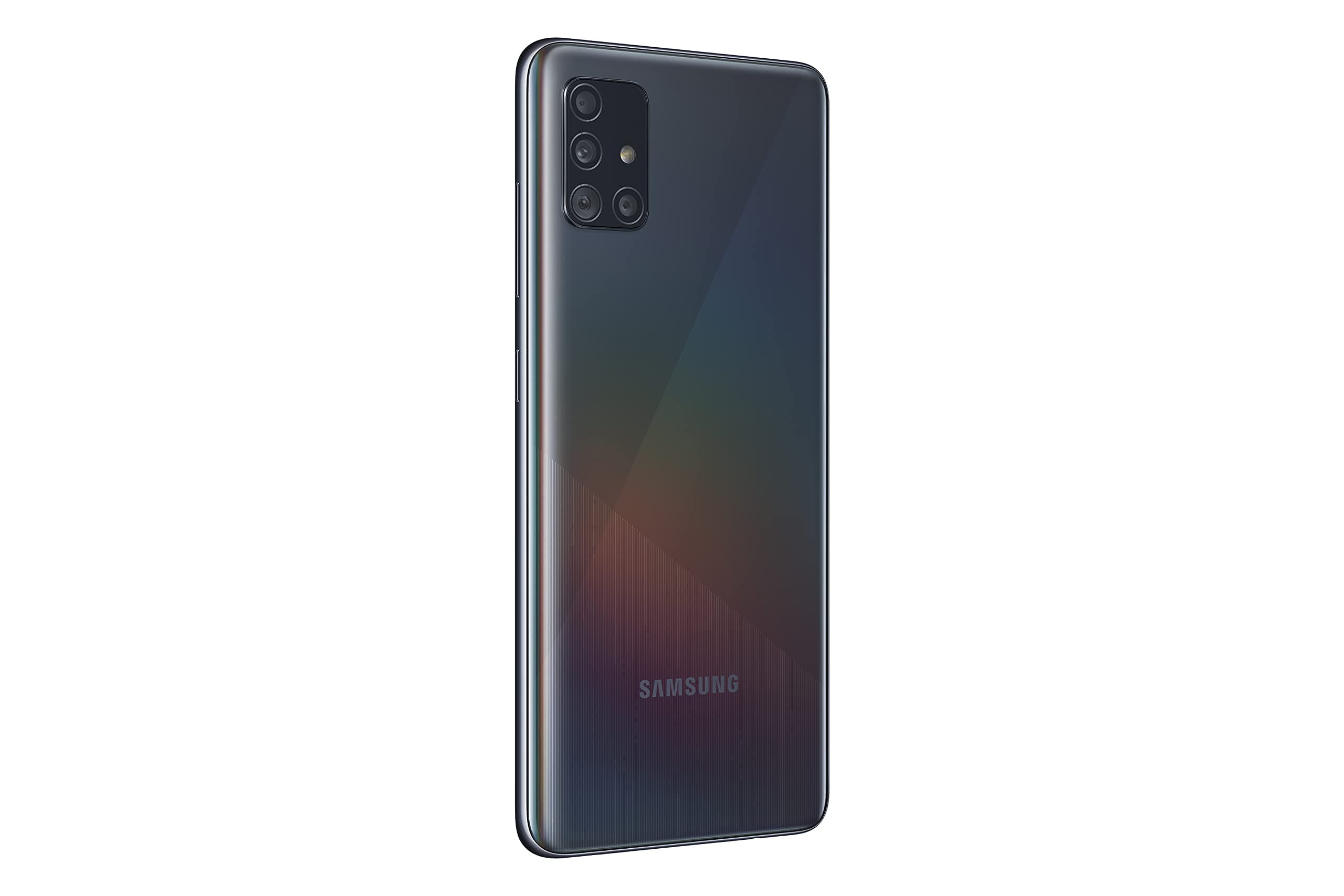 Galaxy A51 Mobile Phone; Sim Free Smartphone - Prism Crush Black, (UK Version)