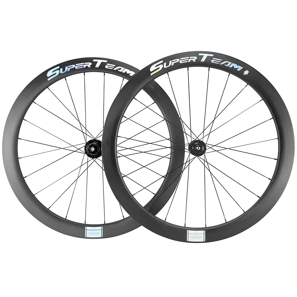 Carbon Disc Brake Wheelset 700c 50/25mm Paint-Free Wheel Tubeless Road Bike