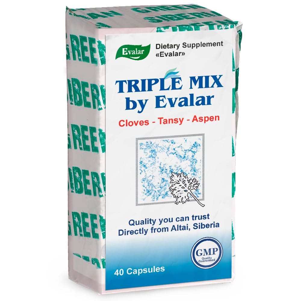 – Evalar Cloves Tansy Aspen Herbal Mix Siberian Troychatka 40 Caps Altai Siberia