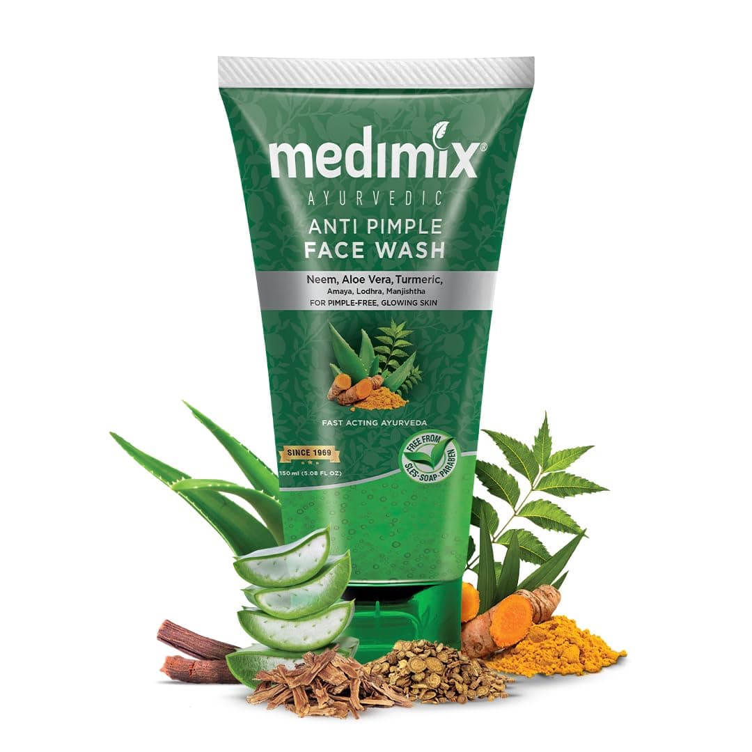 Medimix Ayurvedic Face Wash for All Skin Types - Soap Free - Paraben Free (150 ml)