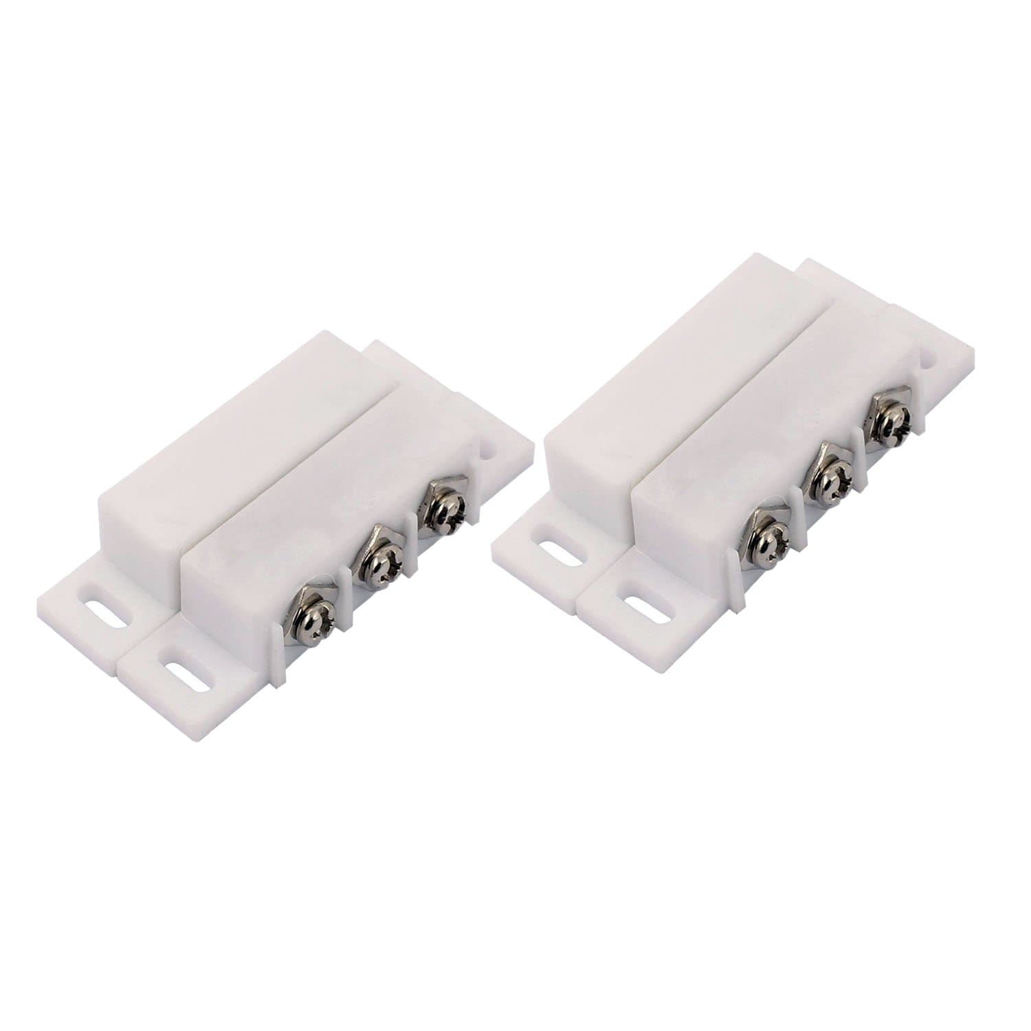 2Sets Magnetic Reed Switch Normally Open Closed NC NO Door Alarm Window Security/Magnetic Door Switch/Magnetic Contact Switch/Reed Switch for GPS,Alarm or Other Device,DC 5V 12V 24V Light