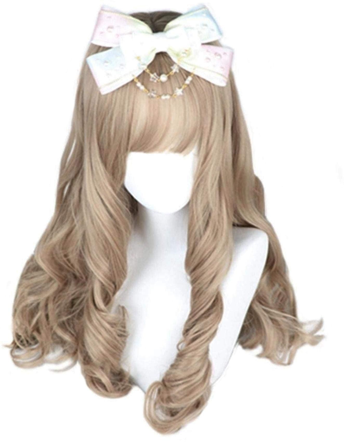 Long Flaxen Curly Wig