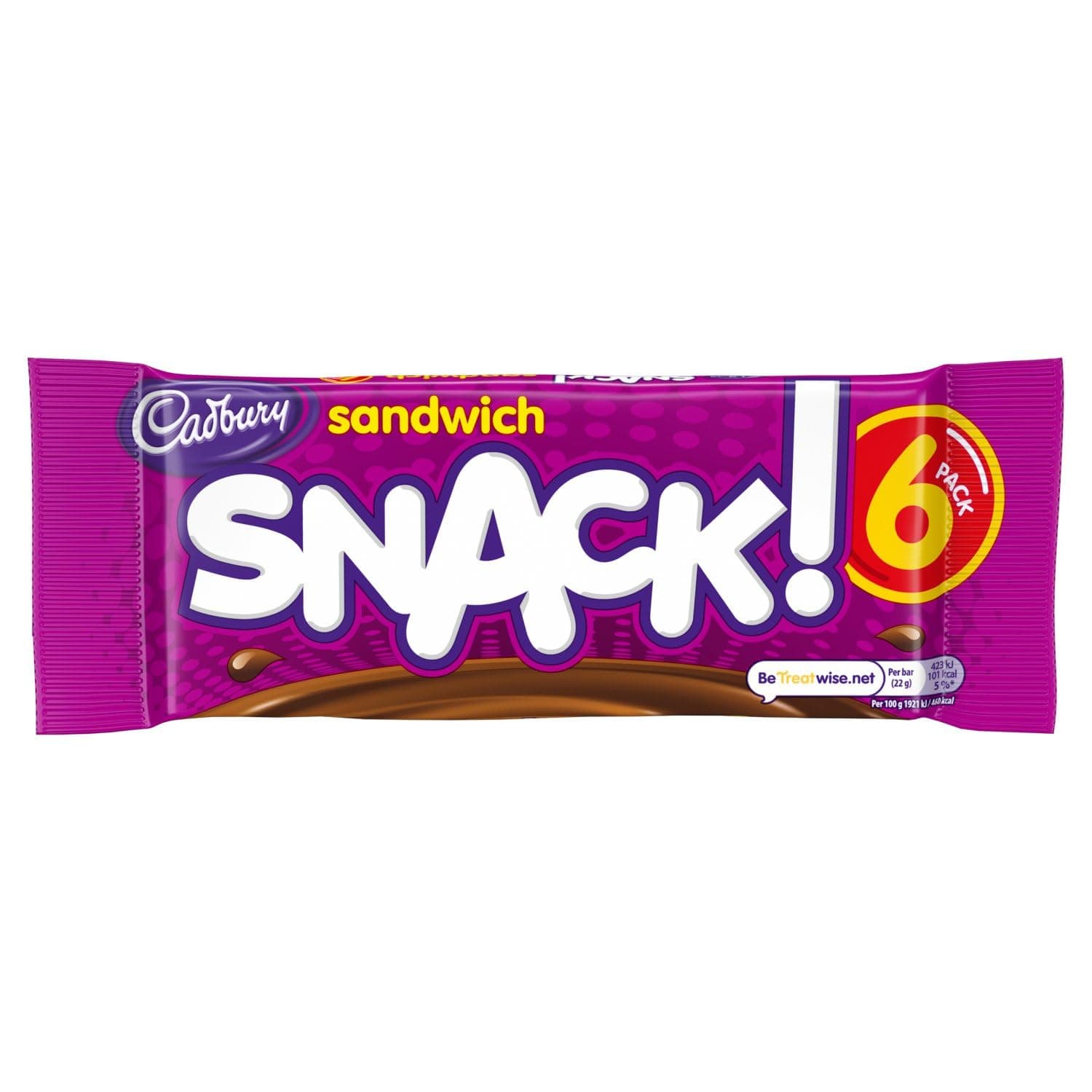 Cadbury Snack Sandwich 6 Pack (Pack of 3)