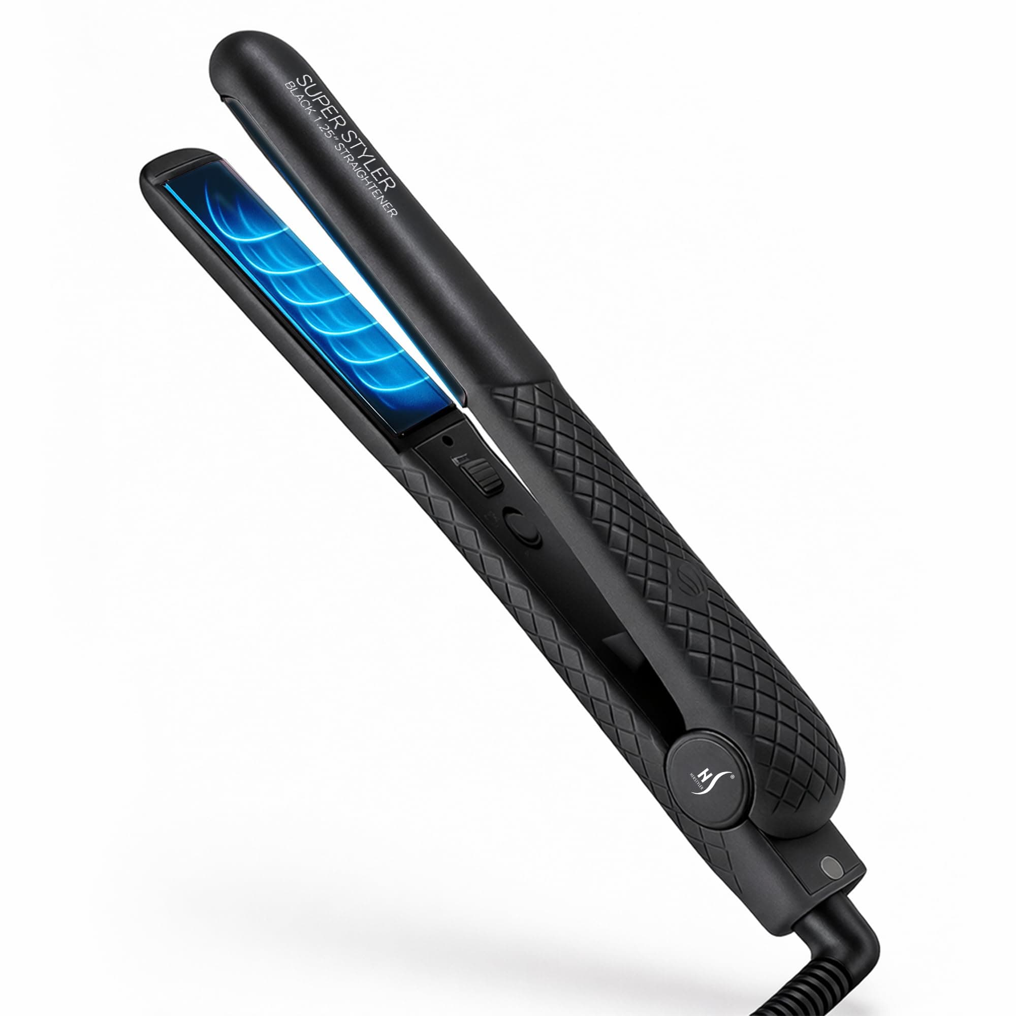 Herstyler Superstyler Onyx Ceramic Flat Iron | Ceramic Hair Straightener With Adjustable Temperature | Travel-friendly Dual Voltage Flat Iron | Because First Impressions Count