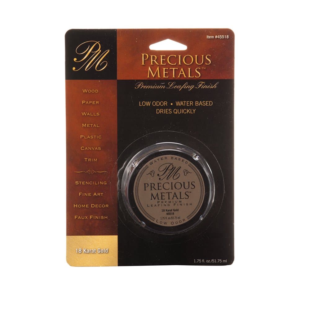 Precious Metal 45518 1.75-Ounce 18 Karat Gold Metals Premium Leafing Finish, 1-Pack