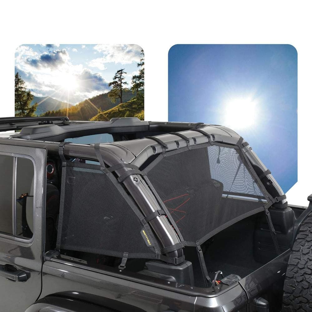 Smittybilt Cloak Mesh Sides and Rear - Jeep Wrangler Unlimited JL 4-Door (2018-2022) PartNo S/B97501