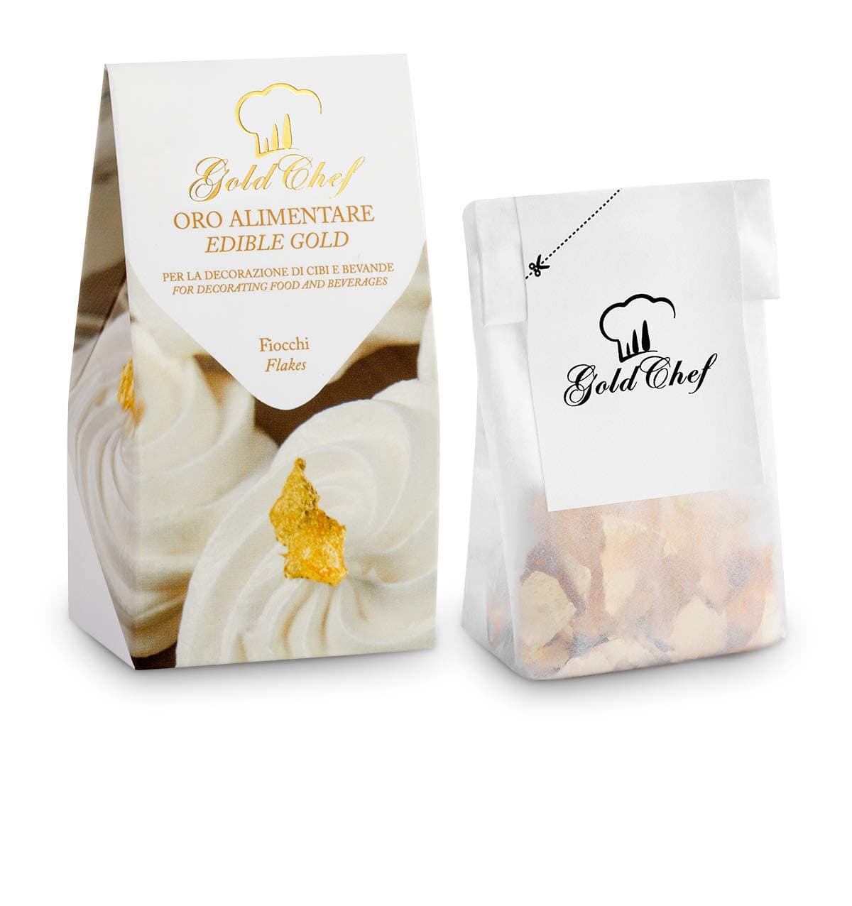 Giusto Manetti Battiloro – GoldChef – Edible Gold Flakes – 23kt Gold -100 mg