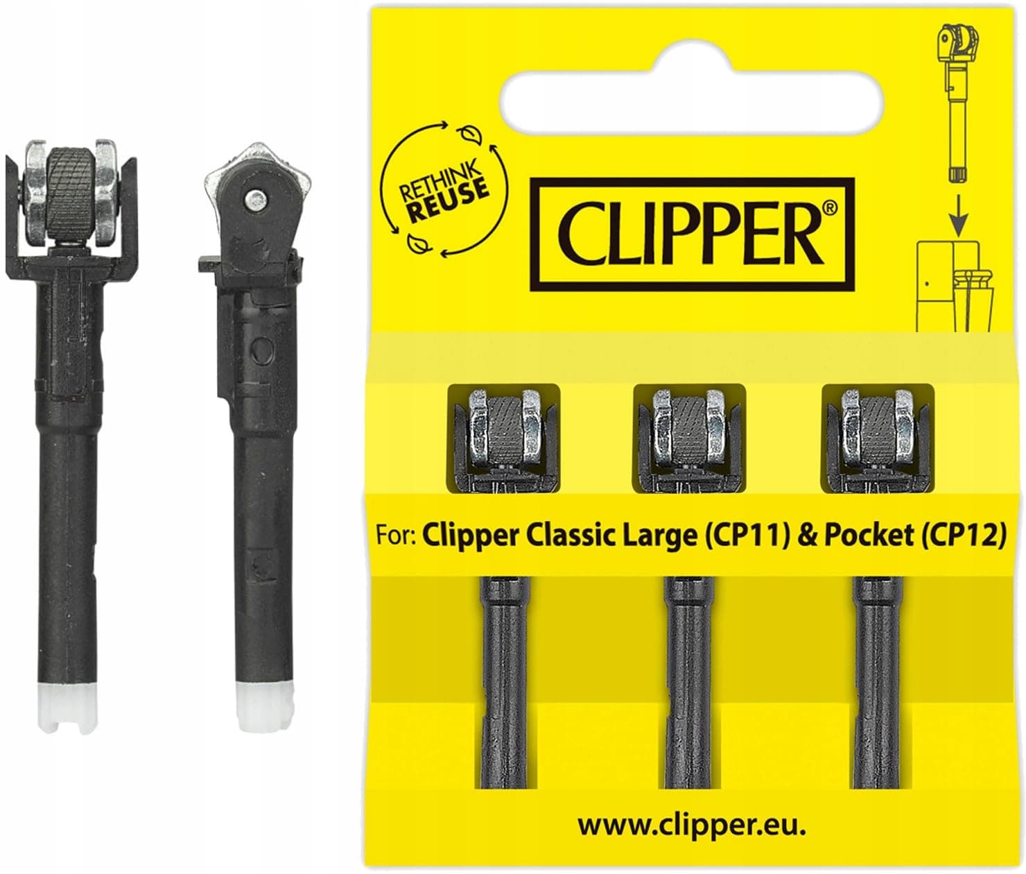 Clipper Metal Lighter Accessories - Flint Accessories Replacement Value kit