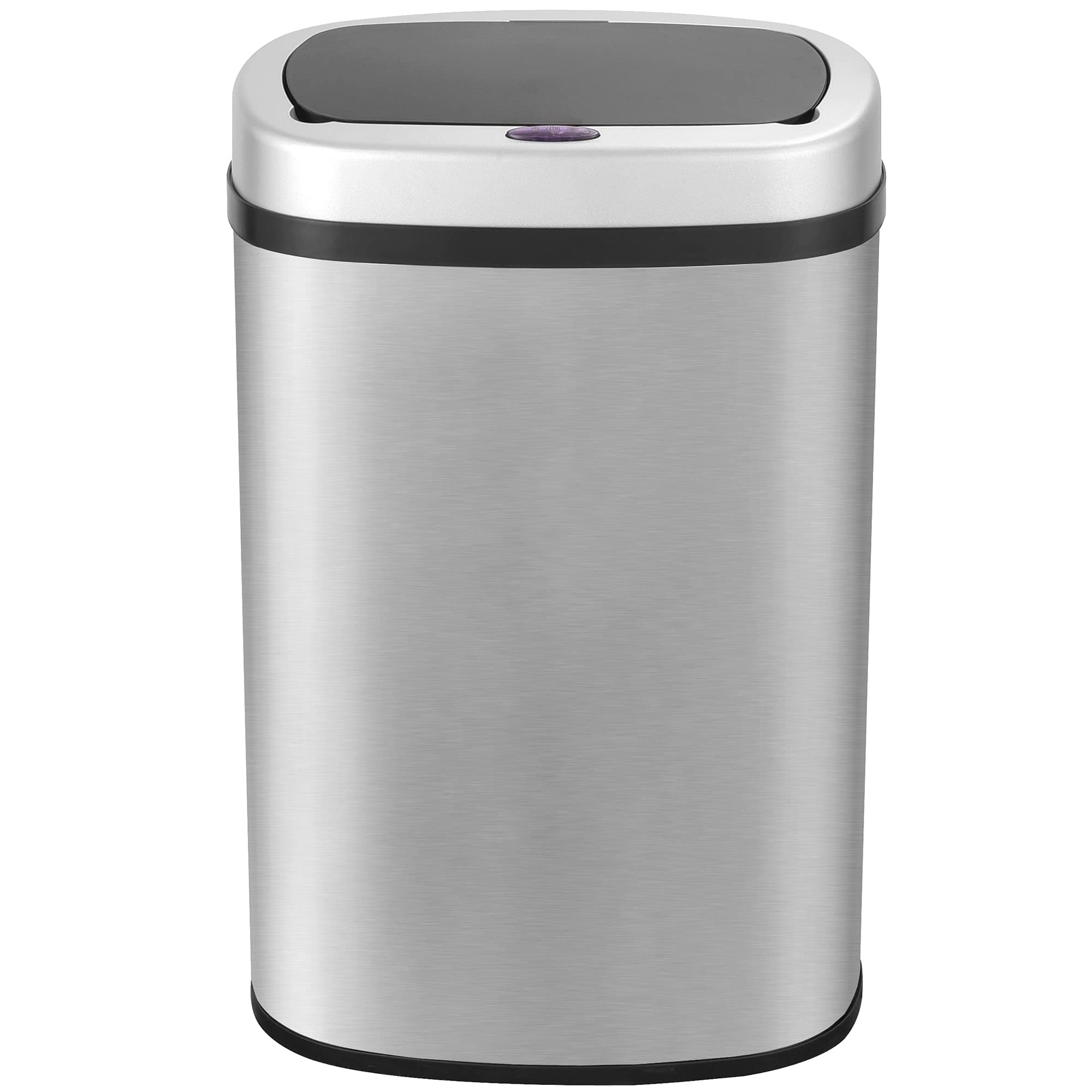 GRANDMA SHARK 58 Litres Bathroom Bin, Sensor Bin, Rubbish Bin, Trash Can, Open-Cover by Infrared-Sensor, Anti-Fingerprint Stainless Steel Metal Bin