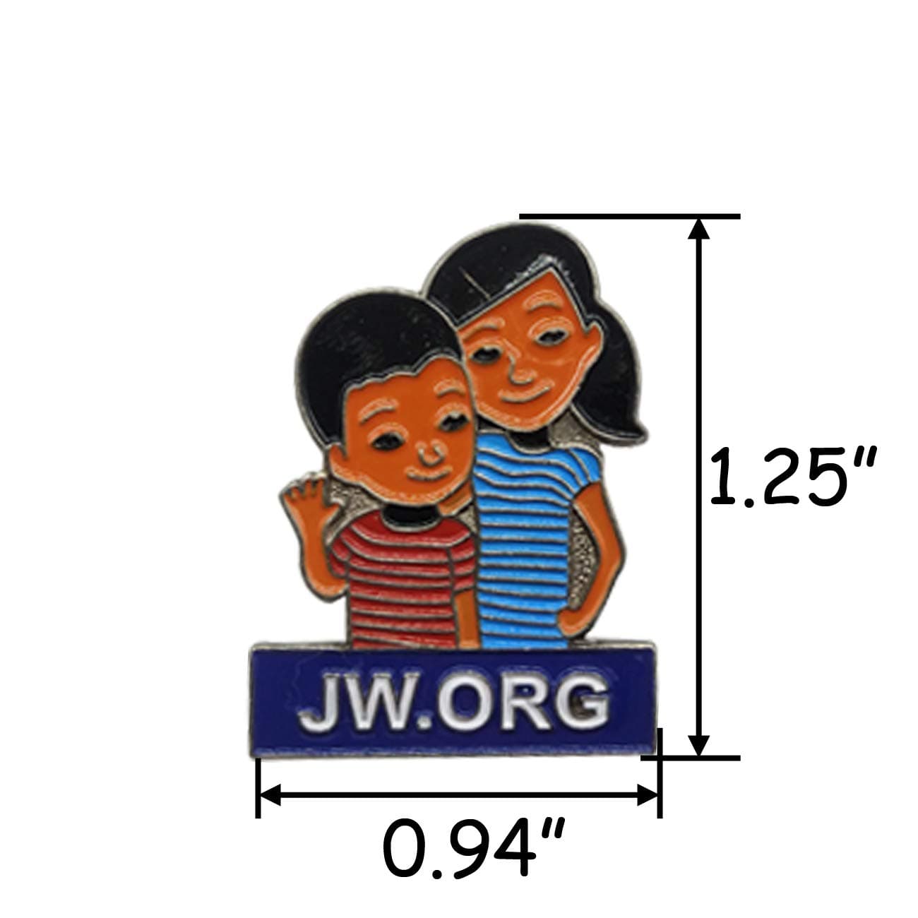 TIHOOD 25PCS JW.ORG Caleb and Sophia Lapel Pin Become Jehovah's Friends-Kids pin