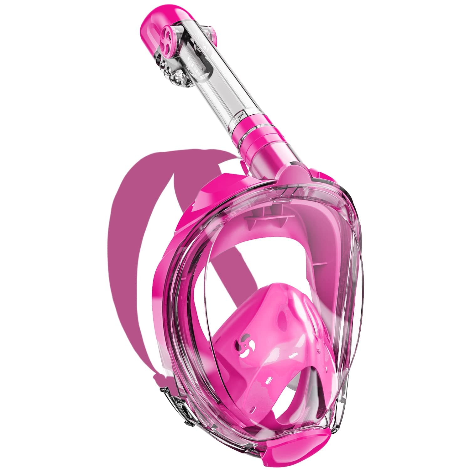 Full Face Snorkel Mask, Snorkeling Mask with Detachable Camera Mount,Panoramic 180° View Upgraded Dive Mask with Safety Breathing System,Dry Top Set Anti-Fog Anti-Leak for Adults and Kids