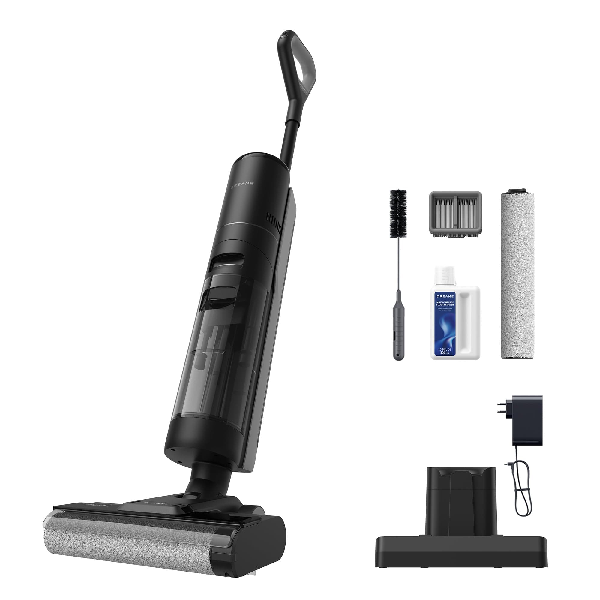 DREAME H12S Cordless Vacuum Mop, Vacuum and Mop at The Same Time, Wet Dry Vacuum for Hard Floors, Edge Cleaning, Hot Air Drying, Smart Floor Cleaner Machine Great for Sticky Messes on Multi-Surfaces
