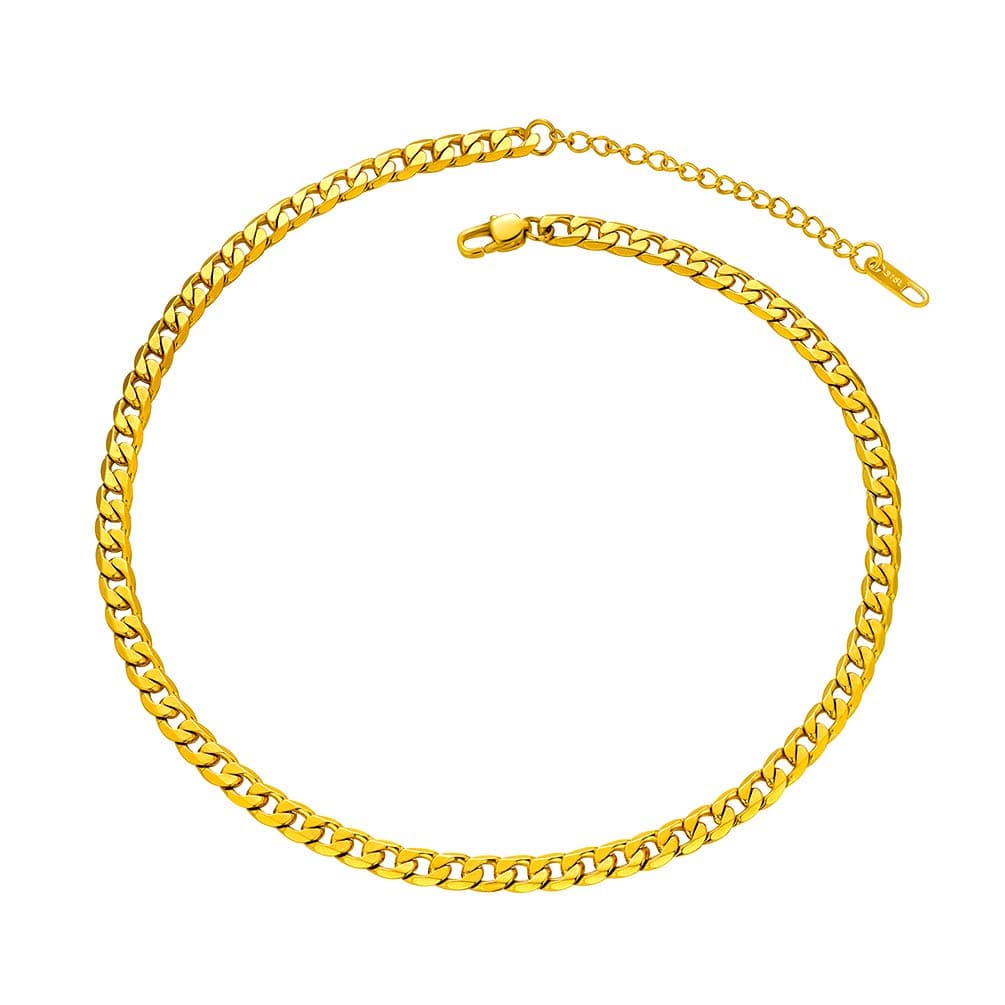 PROSTEEL 316L Stainless Steel Cuban Link Chain Necklaces for Men, Black/18K Gold Plated, Hypoallergenic Jewelry, 4mm-13mm, 14"-30", Come with Box