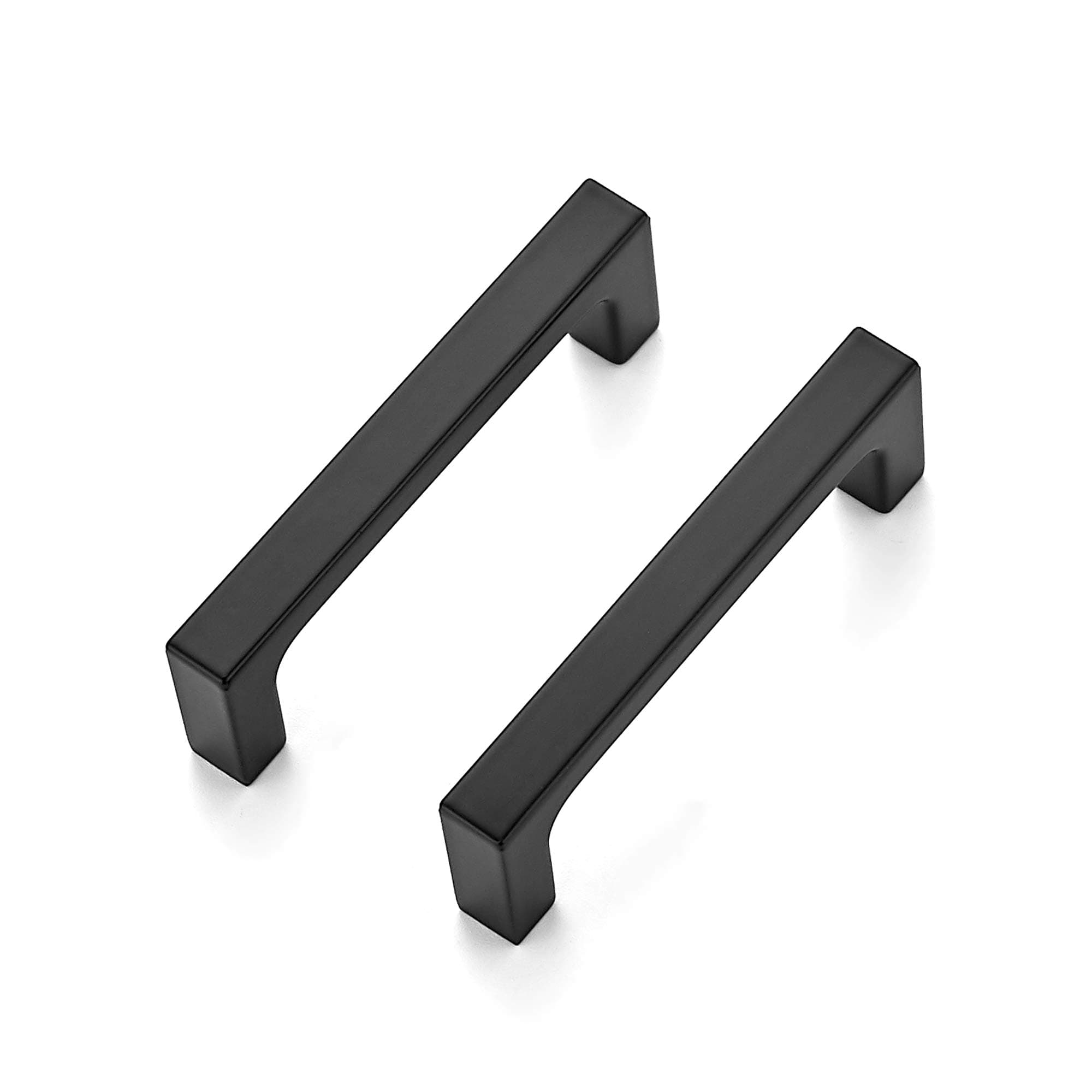 Ravinte Square Cabinet Handles 10 Pack, Solid Kitchen Cabinet Pulls Drawer Pulls Kitchen Cabinet Hardware Flat Handles, 3 Inch, Matte Black