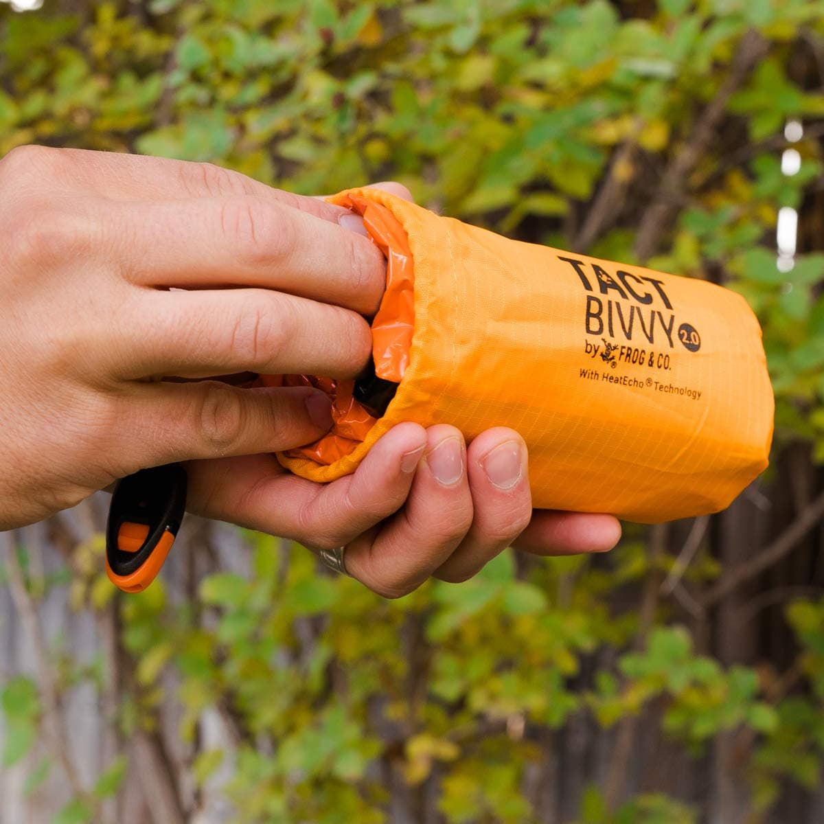 Survival Frog Tact Bivvy 2.0 Compact Ultra Waterproof Ultralight Thermal Emergency Sleeping Bag New 2.0 Tactical Orange