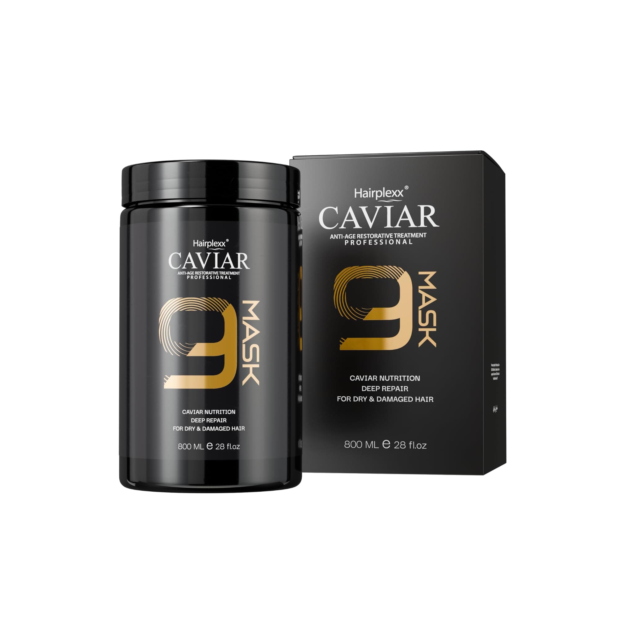 Hairplexx Caviar Anti-Age Restorative Treatment Professional 9mask 800 ml