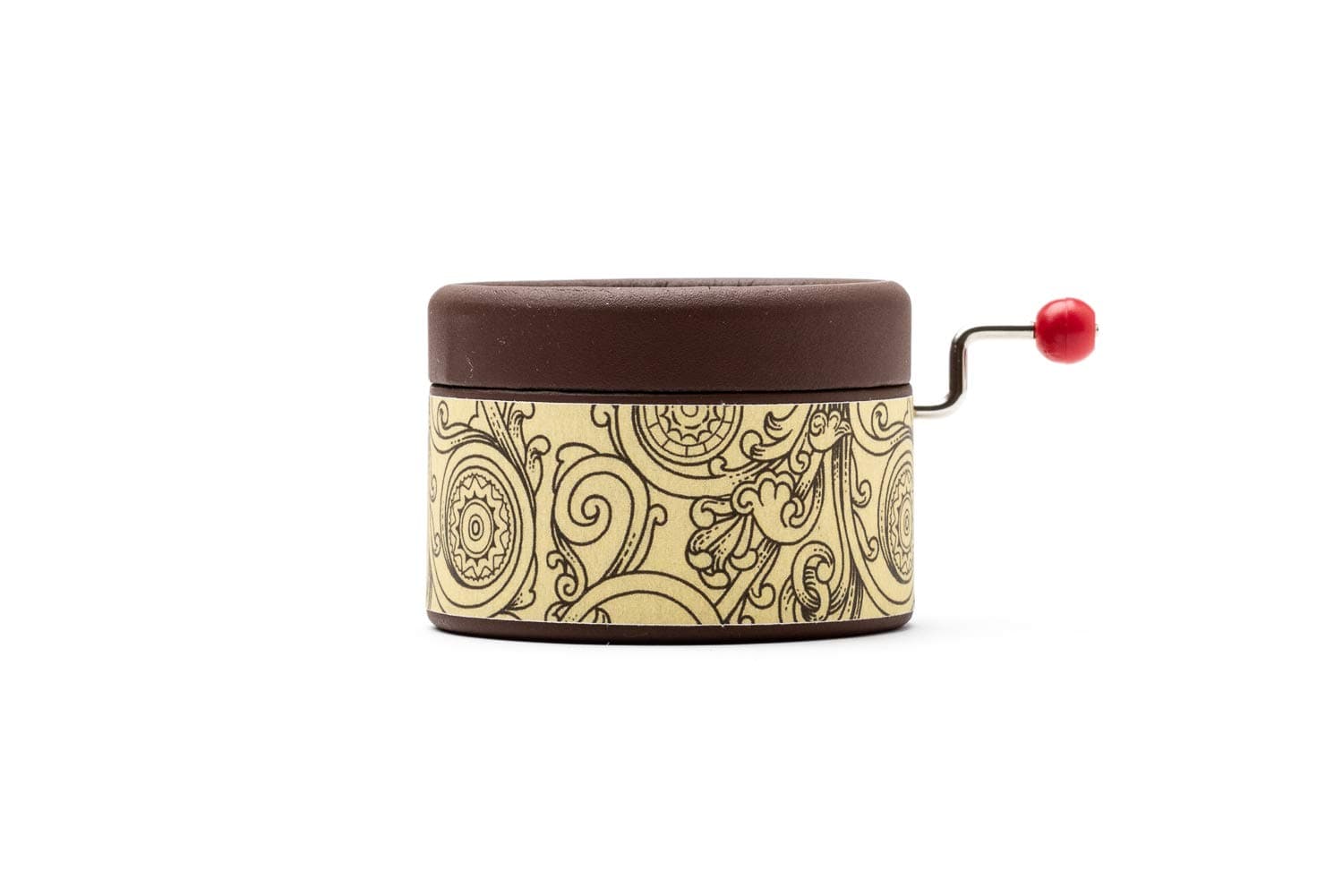 Handcrafted Music Box - Stand by Me, Brown and Cream Design, Manual Crank, Perfect Gift for any occasion