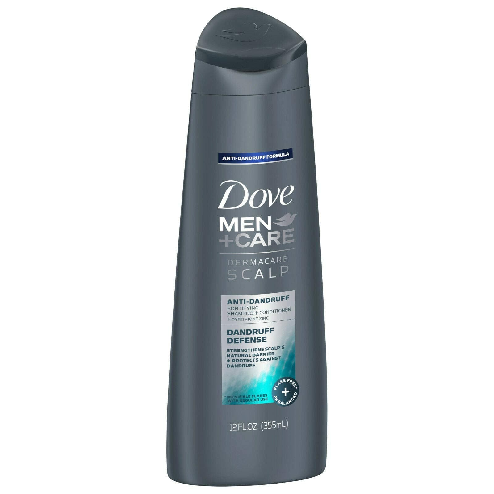 Dove Men+Care HAIR +Care Dermacare Scalp Dandruff Defense 2 In 1 Shampoo & Conditioner 12 Ounce